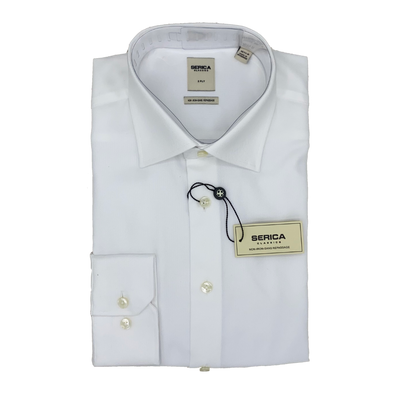 Serica Classics Semi Tapered Non-Iron 2 Ply Cotton Dress Shirt - C-325 01