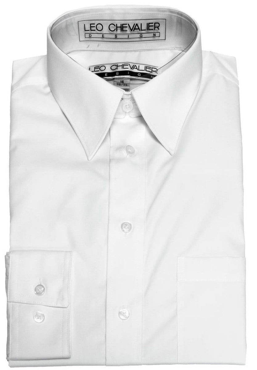 Leo Chevalier 100% Cotton No Iron Spread Collar - 524169