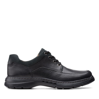 Clarks Un Brawley Lace-up Leather Shoe - Black 26151336