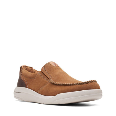 Clarks Driftway Tan Suede Shoes - 26163856