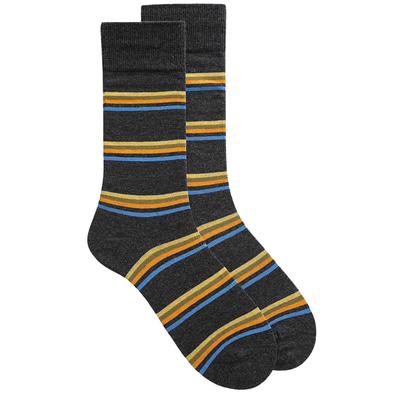 McGregor Striped Combed Cotton Cushion Crew Socks - MGM223DR07002