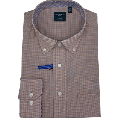 Leo Chevalier Long Sleeve 100% Cotton Sport Shirt - 529489