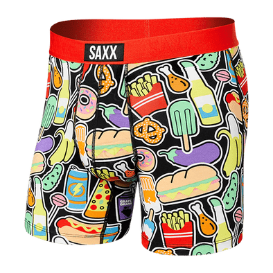 SAXX Vibe Super Soft Boxer Brief - SXBM35 - SSM Sticker Snacks Multi