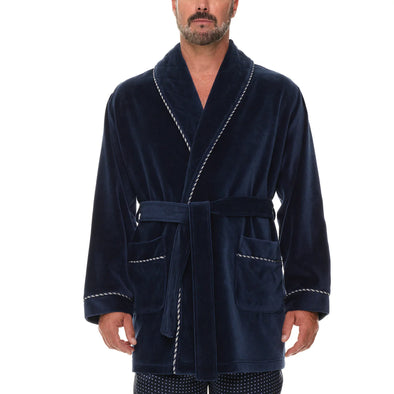 Majestic International Velour Smoking Jacket - 12612114