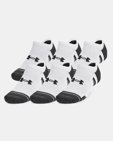 Under Armour Performance Tech Unisex 6-Pack No Show Socks - 1386244 101