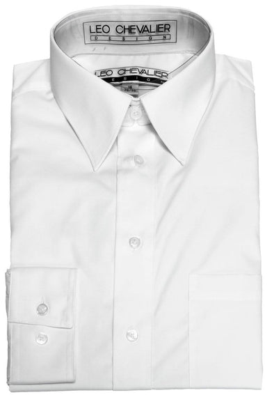 Leo Chevalier Cotton/Poly Blend White Dress Shirt - 225103/QT 0137