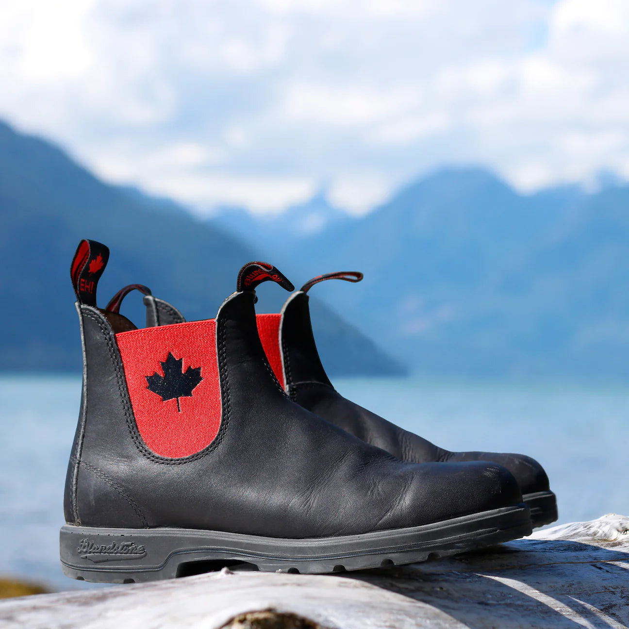Blundstone black red hot sale