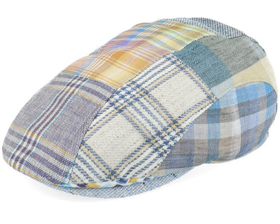 Göttmann Baxter Flat Cap Patchwork Bleu/Beige - 2786603