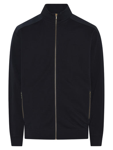 Clipper Wool Blend Zip Front Sweater Jacket - 51436