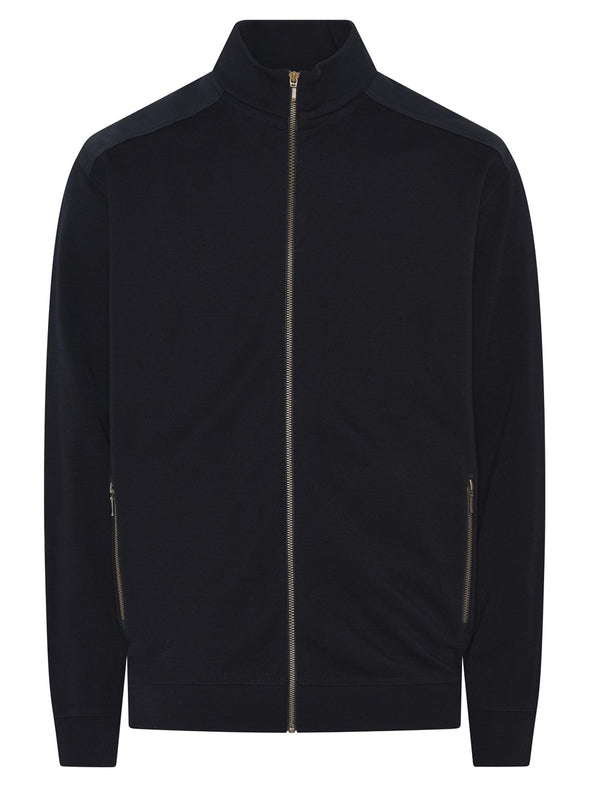 Clipper Wool Blend Zip Front Sweater Jacket - 51436
