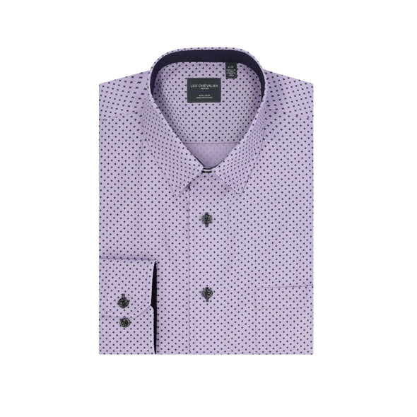 Leo Chevalier Long Sleeve Sport Shirt - Tall Sizes - 621470/QT 8298