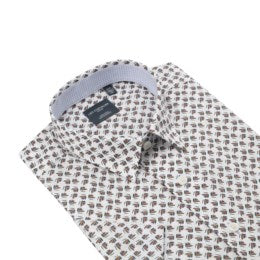 Leo Chevalier Short Sleeve Sport Shirt Sunrise Print - 622354 7300