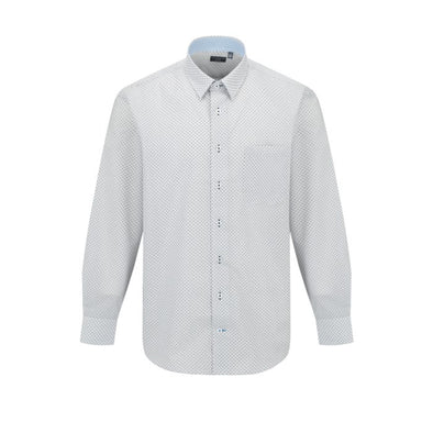 Leo Chevalier Long Sleeve Hidden Button Down Non-Iron Sport Shirt *Tall Sizes* Blue - 623453 1698