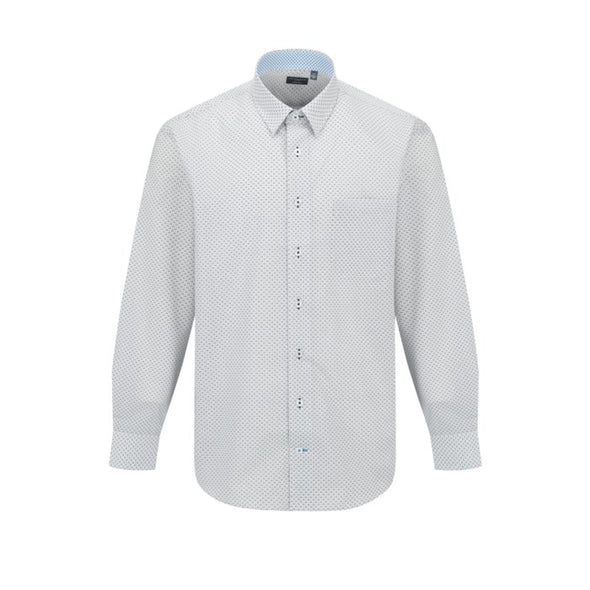 Leo Chevalier Long Sleeve Hidden Button Down Non-Iron Sport Shirt *Tall Sizes* Blue - 623453 1698