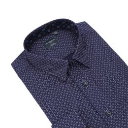 Leo Chevalier Long Sleeve Hidden Button Down Non-Iron Sport Shirt *Tall Sizes* Navy - 623455 1998