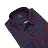 Leo Chevalier Long Sleeve 100% Cotton Non-Iron Button Down Collared Sport Shirt Wine-623461-4698