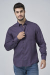 Leo Chevalier Long Sleeve 100% Cotton Non-Iron Button Down Collared Sport Shirt Wine-623461-4698