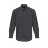 Leo Chevalier Long Sleeve 100% Cotton Non-Iron Button Down Collar Sport Shirt Black -623462-0998