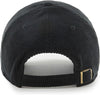 '47 Toronto Raptors Clean Up Black Thick Cord Adjustable Corduroy Hat