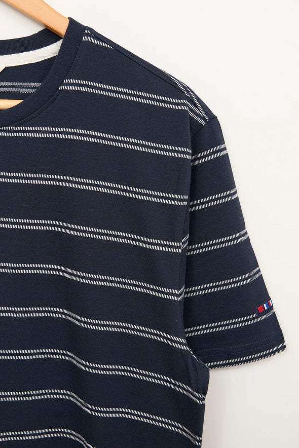 Batela Striped T-Shirt Navy A1936