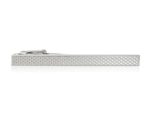 Elizabeth Parker Tie Clip - Textured Silver TS013