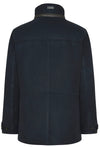 Bugatti Warm Microvelour Suede Jacket in Navy with Removable Fur Collar-49018/390