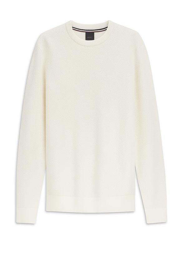 Bugatti Knit Long Sleeve O-Neck Sweater - 7400-85523D