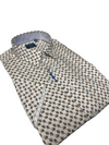 Leo Chevalier Short Sleeve Sport Shirt Sunrise Print - 622354 7300