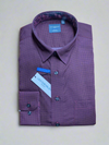 Leo Chevalier Long Sleeve Burgundy Sport Shirt - 625456 4898