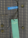 Leo Chevalier Navy Patterned Mens Tall Long Sleeve Sport Shirt - 625459/QT 0998