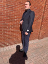 Jack Victor Blue Heather 100% Wool Conway Sport Jacket - 1252001 605