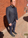 Jack Victor Blue Heather 100% Wool Conway Sport Jacket - 1252001 605