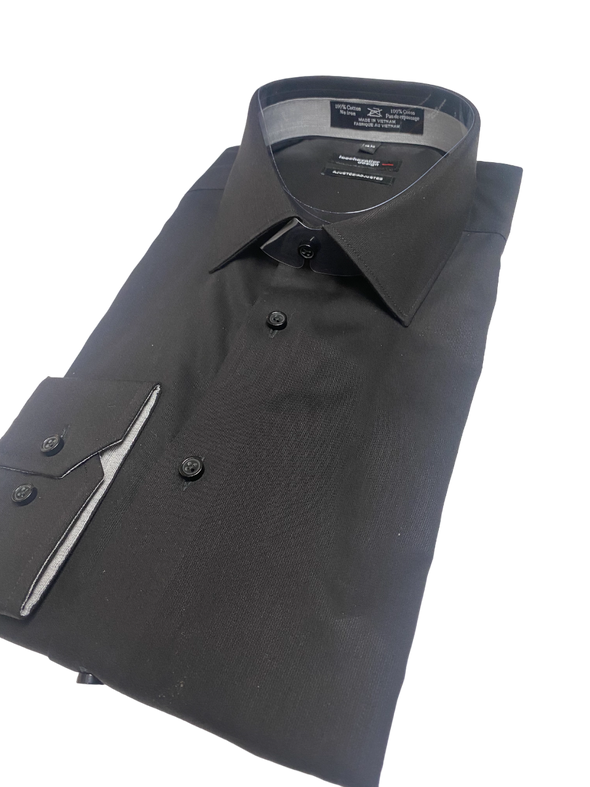Leo Chevalier Black Red Label Fitted Dress Shirt - 225161 0998
