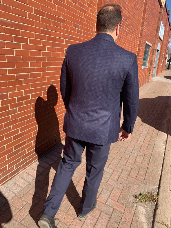 Jack Victor Neat Navy Check Conway Sport Jacket - 1252106 605