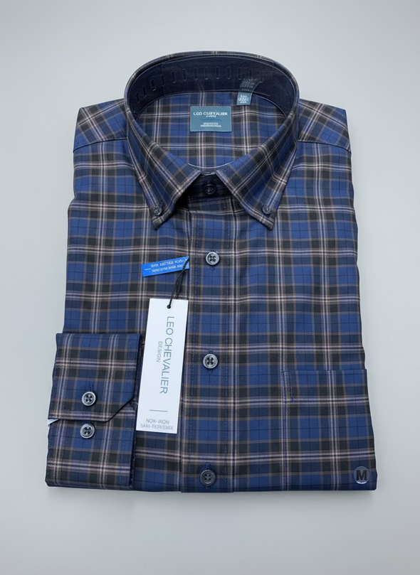 Leo Chevalier Navy Sport Shirt - 625483