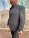 Jack Victor Conway Sport Jacket Navy Square Pattern - 1252206
