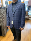 Jack Victor Navy Check Pattern Conway Sport Jacket - 1252104 605