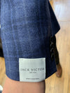 Jack Victor Navy Check Pattern Conway Sport Jacket - 1252104 605