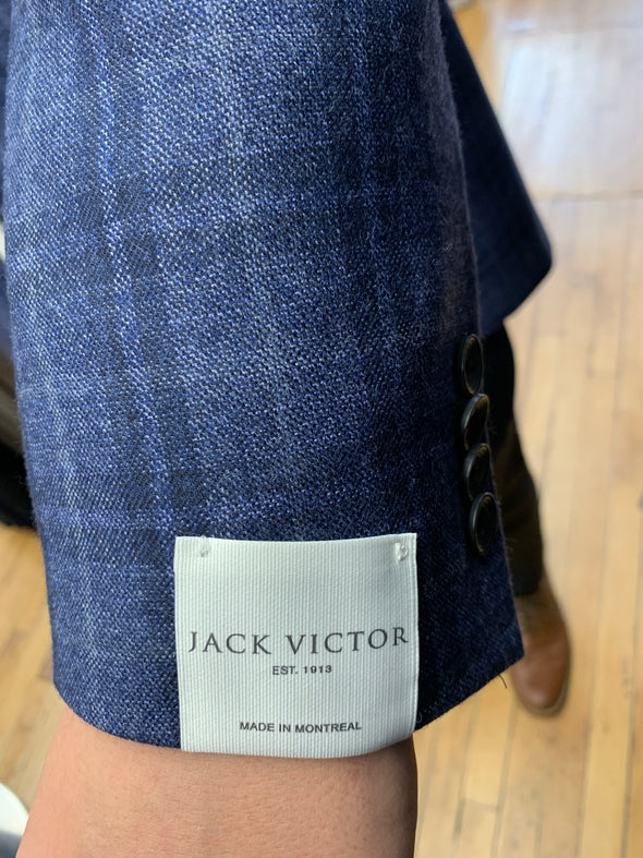 Jack Victor Navy Check Pattern Conway Sport Jacket - 1252104 605