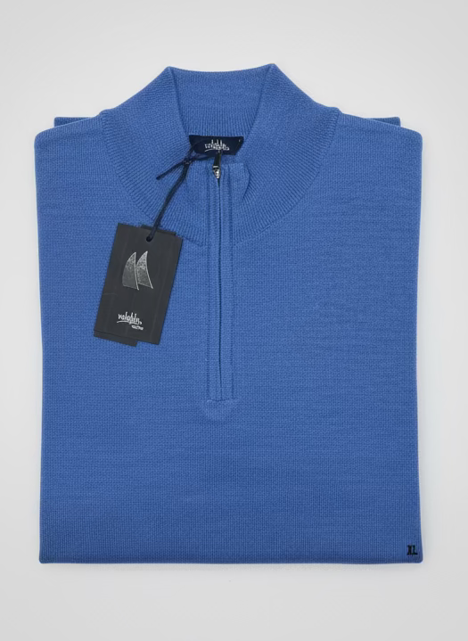Vela Blu Quarter Zip Mock Neck Sweater - V23932N Assorted Colours