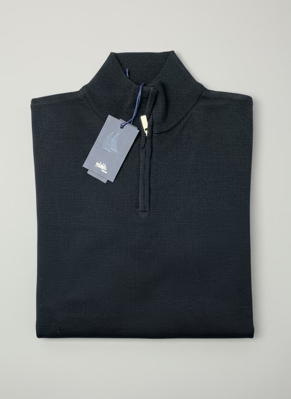 Vela Blu Quarter Zip Mock Neck Sweater - V23932N Assorted Colours