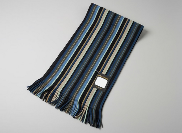 Fraas Acrylic Striped Scarves - Assorted Colours
