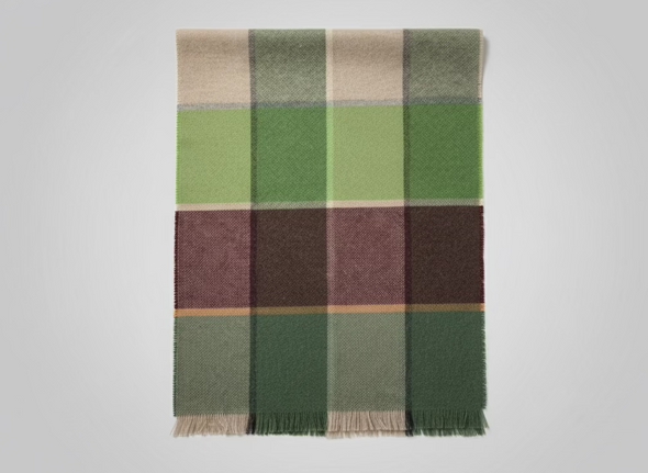 Fraas Cashmere Checkered Scarves - Assorted Colours