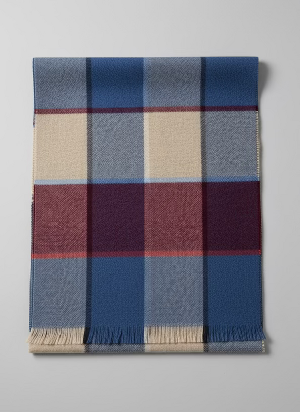 Fraas Cashmere Checkered Scarves - Assorted Colours