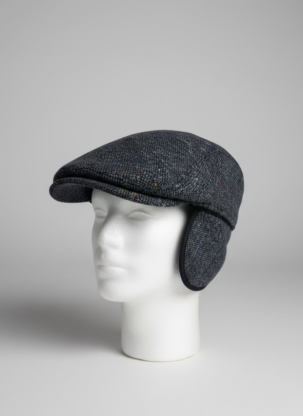 Gottmann Jackson-K Gray/Blue Tweed Winter Cap - 2696456