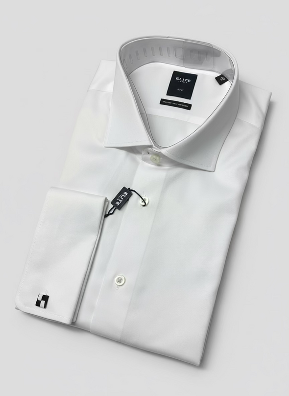 Serica Elite Prate French Cuff White Dress Shirt - E-106FC/01