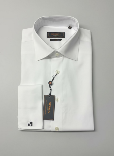 Serica Classic COMO French Cuff White Dress Shirt - C-106FC/01