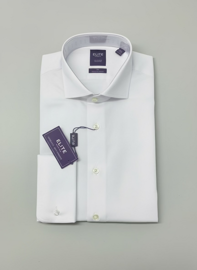 Serica Elite Tapered White French Cuff Tall Dress Shirt - E-106FC 01L