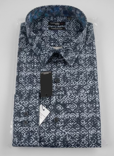 Leo Chevalier LS Tapered Fit Sport Shirt - 623233 1698