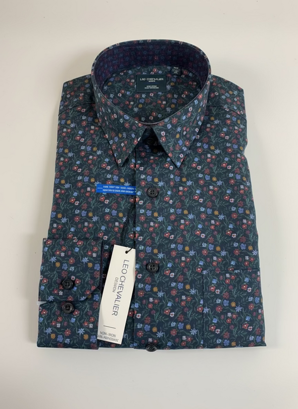 Leo Chevalier LS Cotton Sport Shirt - 623459 9298
